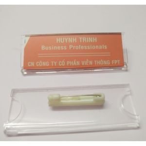 Bảng tên nhân viên/ Bảng tên nam châm gài áo/ Bảng tên ghim gài/ Nam châm bảng tên