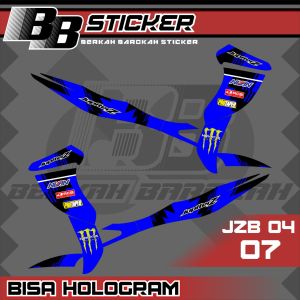 STICKER PREMIUM BISA HOLOGRAM Striping Jupiter Z Burhan Sticker Striping Jzb 4