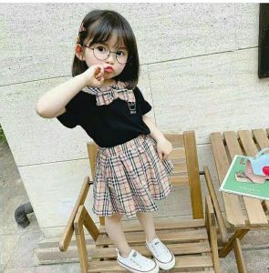 Setelan anak perempuan Baju anak 1-5 tahun Dress anak perempuan One set dress aleeya kids