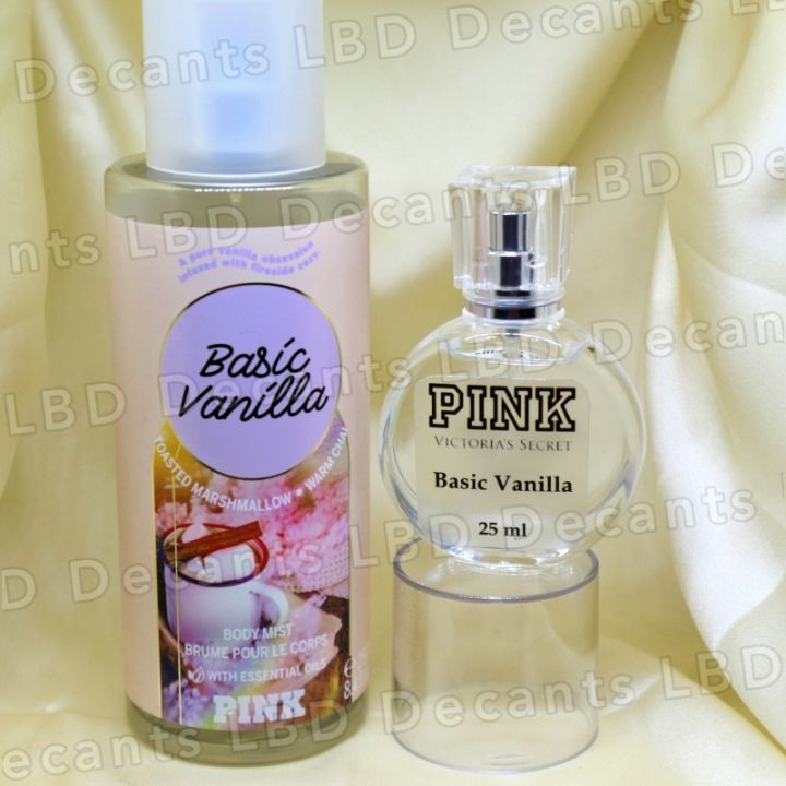 Pink by Victorias Secret Basic Vanilla 25ml Fragrance Mist Sample