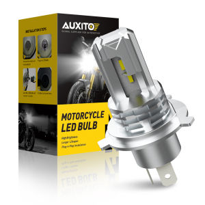 AUXITO H4 Bóng đèn pha LED CSP không quạt cho ô tô Xe máy 9003 LED Hi / Lo Đèn pha chùm cao và thấp Đèn pha tự động 12V 12000Lm2026