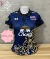 เสื้อกีฬา ชุดกีฬา เสื้อกีฬาทีมชาติไทย ลายไทยสวยๆ เท่ๆ น่ารักๆ ขนาดฟรีไซส์สำหรับผู้หญิง อกไม่เกิน36นิ้ว ใส่ได้. 