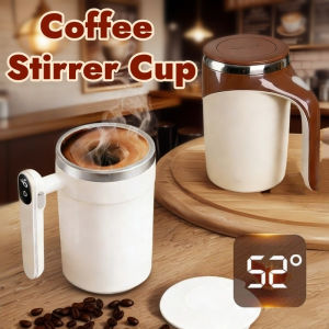 Electric Coffee Stirrer Cup Digital Automatic Stirring Cup Coffee Milk Magnetic Mug USB Charging