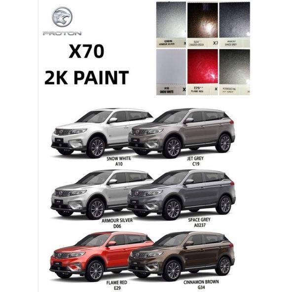 X70 Color Code