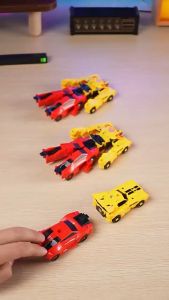 Oldlaiben 2in1 Magnetic Transform Car Robot Collision Fusion Deform Toy Birthday Christmas Gift for Kids