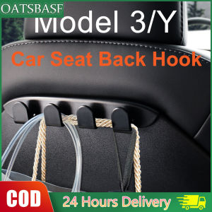 OATSBASF Seat Back Hooks Compatible with Tesla Model 3 Model Y 2017-2023 Headrest Hooks Car Bag Hook Stylish Back Seat Hanger Designed for Tesla Model 3 Model Y