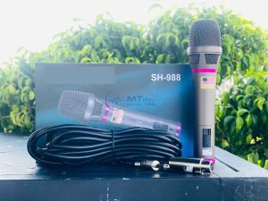 [ HOT] Micro Có Dây SH988 -Micro Karaoke Sang Trọng Bền Bỉ Hát Hay Chất Âm Dày Siêu Bắt Tiếng Chống Hú Dây Dài 7 Mét