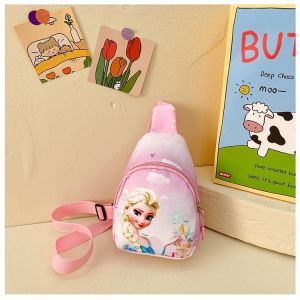 Túi đeo chéo bao tử cho bé trai bé gái túi đeo ngực mini hình spiderman elsa dễ thương E1354