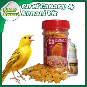 [Paket Hemat Kenari Roll] CD Canary 60g + Kenari Vit 15ml Burung Sehat dan Gacor