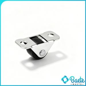Baete Low Profile 1.3cm Small Fixed Furniture Casters Silent Bearing Mini Rolling Wheels 1Pc