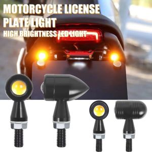 FOUNDTWO High Brightness Motorcycle Turn Signals Mini Size Aluminum Alloy LED Indicator Lamp Durable DC 12V Motorbike Taillight Car
