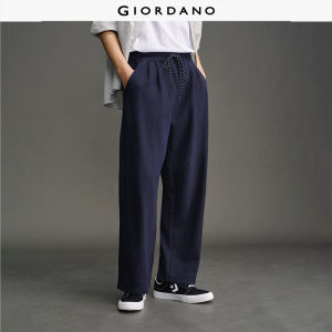 Giordano Men Brand patch elastic waist loose sweatpants Free Shipping 12115001