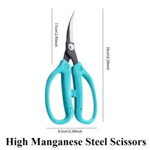 Stainless Steel Curved Scissors Sharp Anti-Jam Ergonomic Handle For Sewing Fabric Tailoring