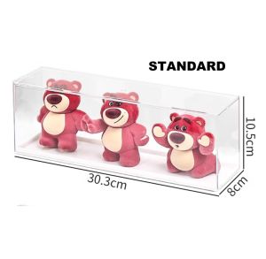 Lotso Bear Display Storage Box Organizer Transparent Stackable Toys Doll