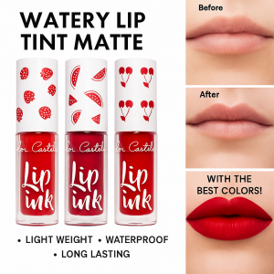Cup Lip Ink  Fruit Juice Lip  Waterproof  Long Lasting Water Lip Tint Gloss