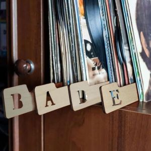 MMLUCK Wooden Vinyl Record Dividers Alphabetical a-Z Versatile Dividers File Dividers Easy To Use Efficient Record Guide Separator Holder Record Storage