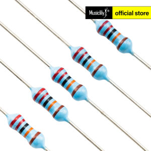Musiclily Pro điện trở chính xác phim kim loại 1% 250mW cho Mods Dây Đàn Ghi-ta Bass điện (Bộ 50)
