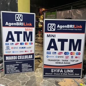 Neon Box Custom Akrilik 40 x 60 Cm 2 sisi Brilink