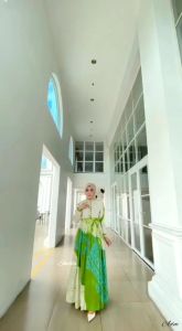 FRES GREEN GAMIS Twill premium rayon candi Mekar gamis batik CAP SHALDA Pekalongan