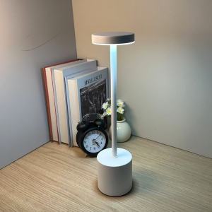 LANTU 34cm Multiple Colors Aesthetic Touch on LED Decor Table Lamp Tricolor Dimming Desk Light for Bedroom Living Room Study Room Hotel Restaurant Table Lamp