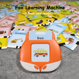 Fox learning machine Flash Card Reader 112 pcs picture & sound early education montessori toy vocabulary spelling game