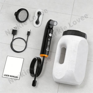 2 in 1 Portable Bidet - Handheld Shataff Electric Bidet | Dual-purpose head | 2 Modes | Battery Display | USB Rechargeable | 1600mAh Large Battery | for Personal Hygiene Women&Men Limited Mobility RV Garden Cleaning Muslim Shower