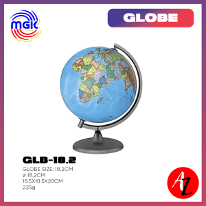 MGK Educational Learning Geography Rotating World Map Globe