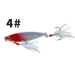 1PCS Fishing Bait 5 colors Slow Jig Fishing Lure 8/10/15/20g Metal Jig Lure 3D Eyes Buzz Lure Sinking Minnow For Fishing Micro Spoon Lure
