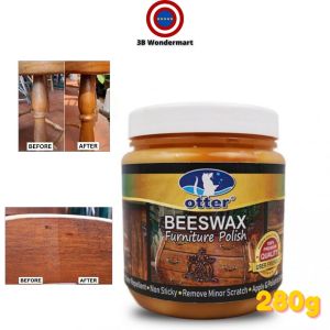 OTTER Beeswax Polish Shine and Removing Minor Scratch Protection Wood Furniture Polishing natural shine 280g