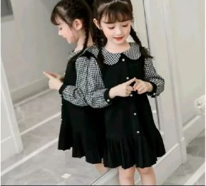 LILIA DRESS KIDS/DRESS ANAK PEREMPUAN MATERIAL SYAKILA MIX KATUN KOTAK/PAKAIAN ANAK PEREMPUAN 5-12 THN TERBARU & TERMURAH
