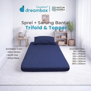 Quantum Dreambox Sprei Set Trifold dan Topper - Zoma Katun Korea