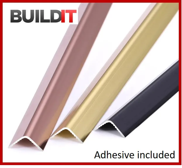 BuildIt Aluminum Tile / Wall / Floor Angle Bar 2.4 Meters (includes ...