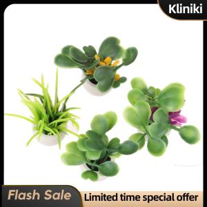 [Kliniki] 1:12 Dollhouse Miniature Green Plant In Pot Furniture Home Decor Accessories