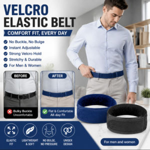 Cushioned Easy Fastening Belt Quick Release No Hole Ratchet Belt Effortless Adjustable Stretch Waist Belt for Men Women Everyday Casual Belt