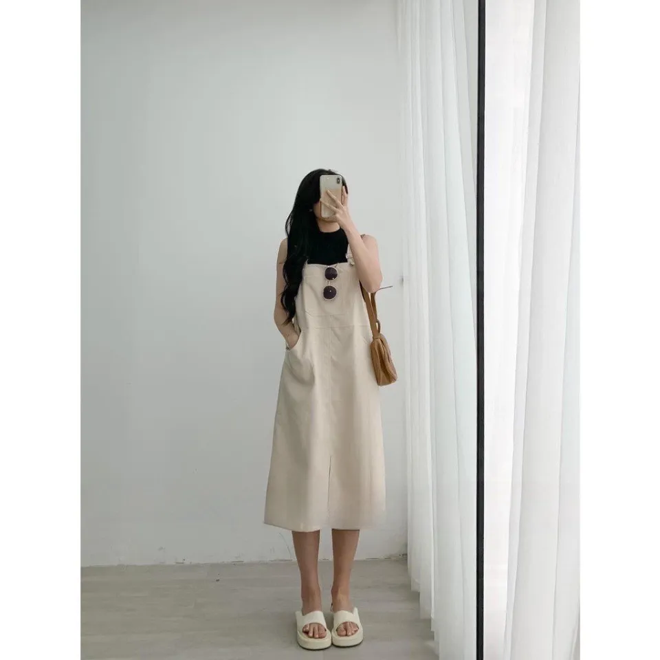 Váy yếm công sở Hàn Quốc đa dạng phong cách bắt trọn ánh nhìn | Body dress,  Clothes design, Womens dresses