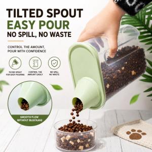 1.9/2.5L Cat Dog PET Large Volume Food Storage Plastic Box Pet Food Plastek Container Bekas Makanan Kucing 宠物食物收纳盒干粮密封罐