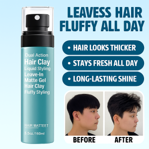 Liquid Hair Mud Dual Action LeaveIn Styling Gel Matte Fluffy Styling Hair Wax