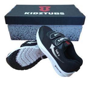 KIDZTUBS Sepatu Sekolah Anak Laki Laki Warna Hitam Biru Merah Murah Rekat Kecil Tanggung Umur 6-10 Tahun-Sepatu 1042101424