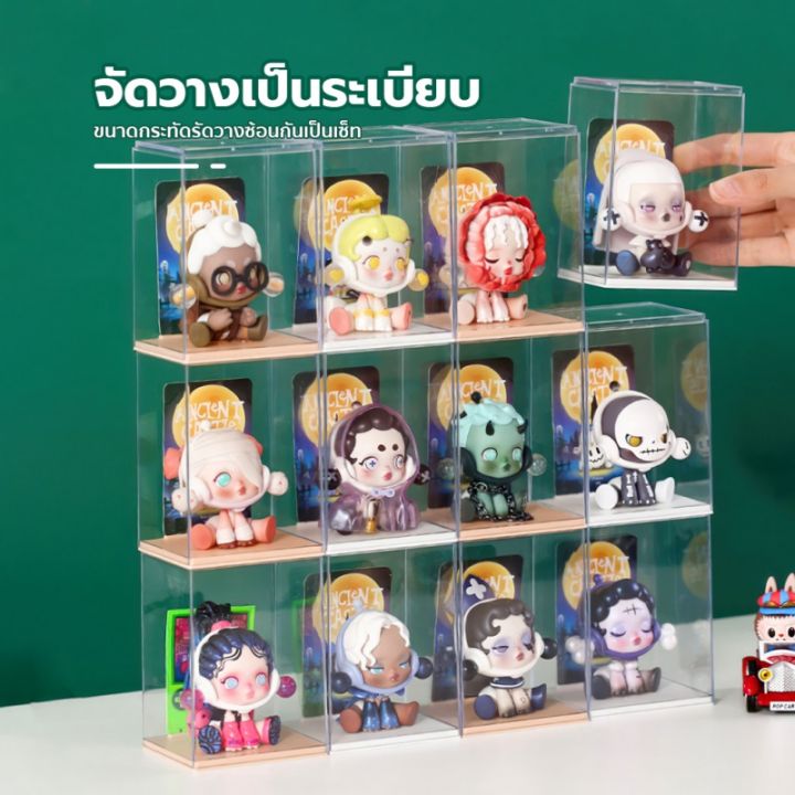 มี 2 สี เก็บpopmart โชว์art Toy จัดโต๊ ตู้ใส่โมเดล อะคริลิค กล่องใส่โมเดล กล่องใส่ Art Toy ล่อง