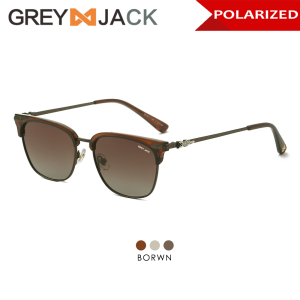 Grey Jack Kacamata Hitam Sunglasses Anti Silau UV400 Polarized Model Kotak Stylish Keren Modis SA 31911