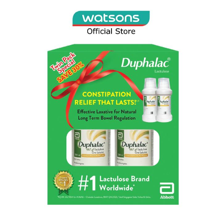 ABBOTT Duphalac Lactulose Oral Solution Twin 200ml x 2s | Lazada Singapore