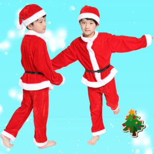Childrens Christmas Clothing Boys and Girls Christmas Performance Costume and Accessories Santa Claus Skirt Santa claus clothes