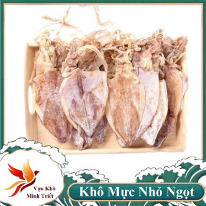 Khô mực đồng tiền 500gr Khô mực nấu súp ngọt nước  rim chua ngọt - Vựa khô Minh Triết