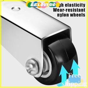 Beloving Flash Sale Im lặng đồ nội thất bên gắn hướng cửa Con lăn hỗ trợ di chuyển bánh xe với ốc vít đa chức năng ròng rọc thép không gỉ