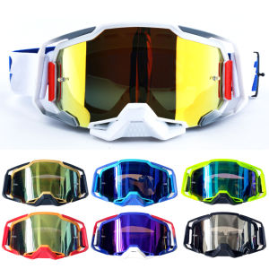 Motorcycle Goggles Cycling Dirt Bike Glasses ATV Squat Eyewear Riding Bicycle Sunglasses Wind Dust Clear Lens Eye Glass Motocross Driving Shades