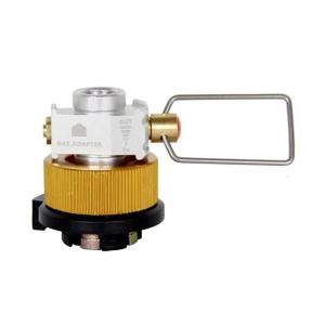 ตัวแปลงกระป๋องแก๊สเตาปรุงอาหารกลางแจ้งประสิทธิภาพสูงอะแดปเตอร์ความปลอดภัยสำหรับการเดินทางเป้สะพายหลัง