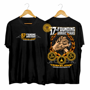 Team Itik Clothing Tau Gamma Phi Grand Fraternity 57th T-Shirt for Men - Casual Fashion Menswear Top