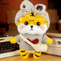 Studyset IN stock Creative Cute Cartoon Removable Clothes Short Plush Tiger Doll Soft Comfortable Hugging Pillow Pendant Present Toys For Boys Girls. 
