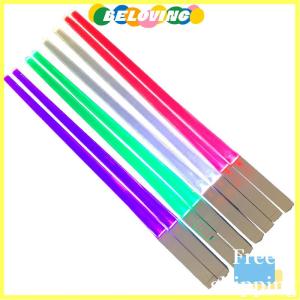 Beloving Flash Sale ตะเกียบเรืองแสง LED 1ชิ้นสามารถถอดออกได้นำกลับมาใช้ใหม่ได้ฟรีบนโต๊ะอาหารสำหรับห้องครัวมื้อค่ำ