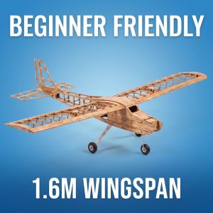 1.6M Vogee-16 Balsa Trainer Airframe Kit  Gas & Electric Compatible DIY Project No Electronics